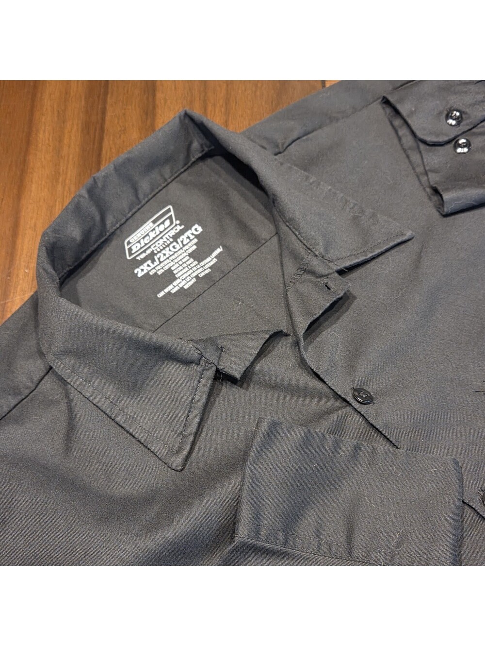 Genuine Dickies TempControl Cooling Shirt Mens 2XL Black Work Uniform Casual